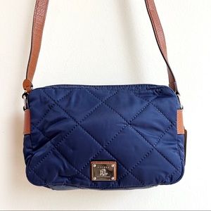 Ralph Lauren Navy Quilted Crossbody
